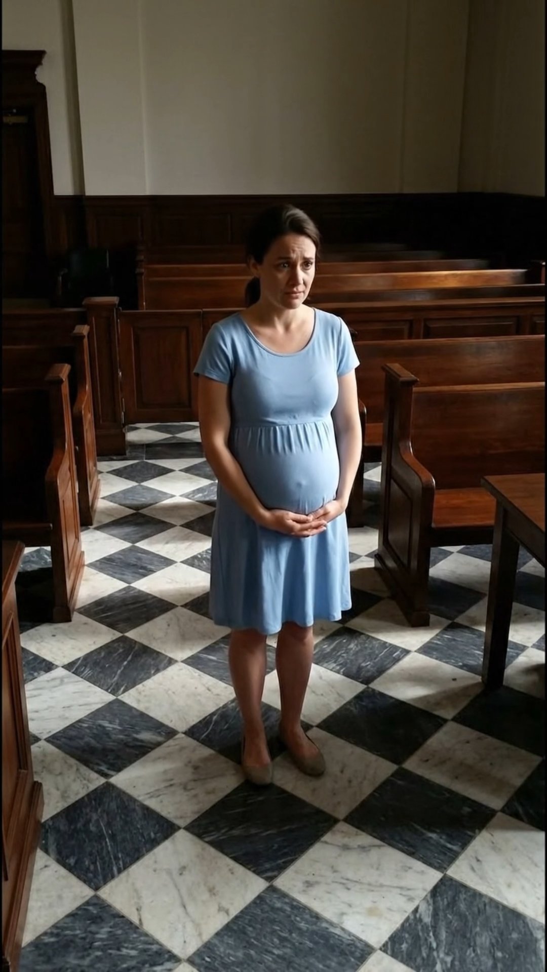 A0906002_Pregnant woman collapses under pressure in tense courtroom as officer screams for an emergency medic_part2